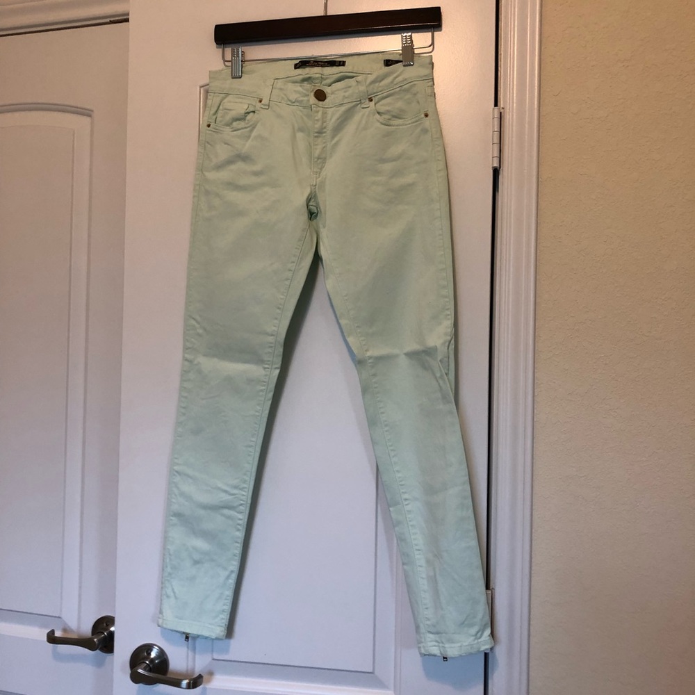 Zara Mint skinny jeans